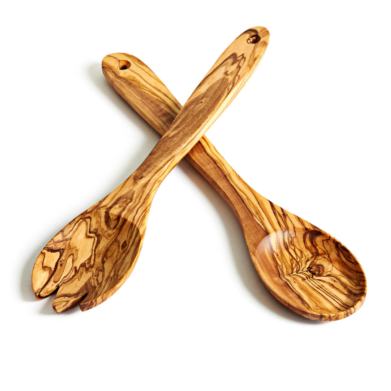 Olivewood Spoon Set (Spoon & Spork)